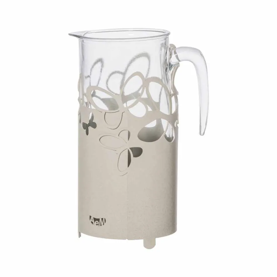 Porte-Bouteille Moderne en Fer Blanc, Beige ou Ivoire Fabriqué en Italie - Leiden Viadurini