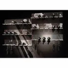 Porte-bouteille mural pour 6 bouteilles en plexiglas Made in Italy - Canberra Viadurini