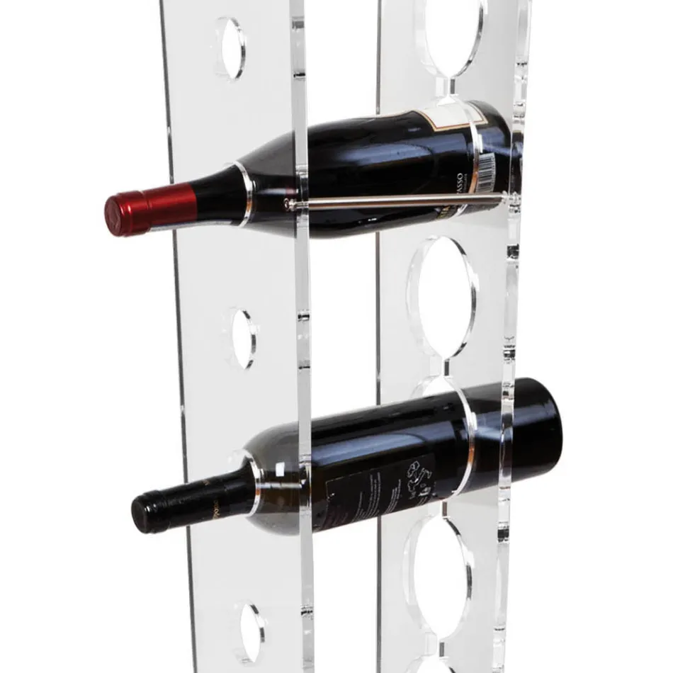 Porte-Bouteille Colonne et Seau à Glace en Acrylique Transparent - Ciampino Viadurini