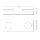 Bougeoir Design en Corian Blanc pour Salon Fabriqué en Italie - Sisifo Viadurini