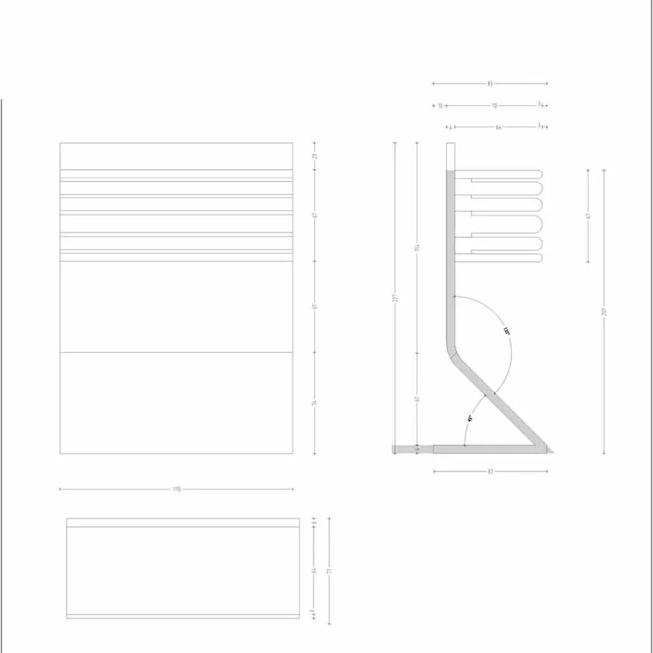 Porte-Couteaux de Cuisine en Corian Blanc Cuisine Design Élégant - Ivanova Viadurini