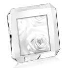 Cadre photo de table carré en cristal design de luxe italien - Alighieri Viadurini
