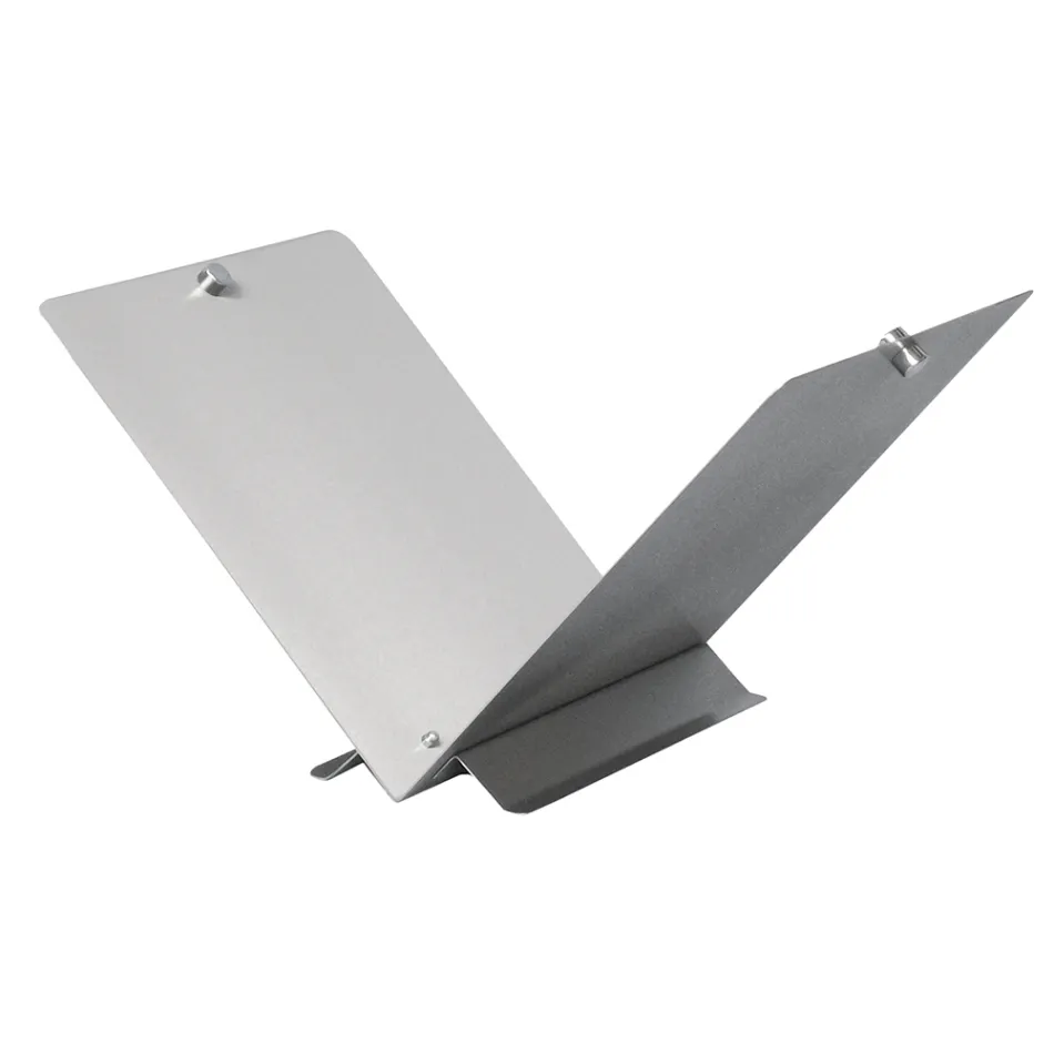 Porte-bois en forme de livre ouvert en métal ou en acier Made in Italy - Falco Viadurini