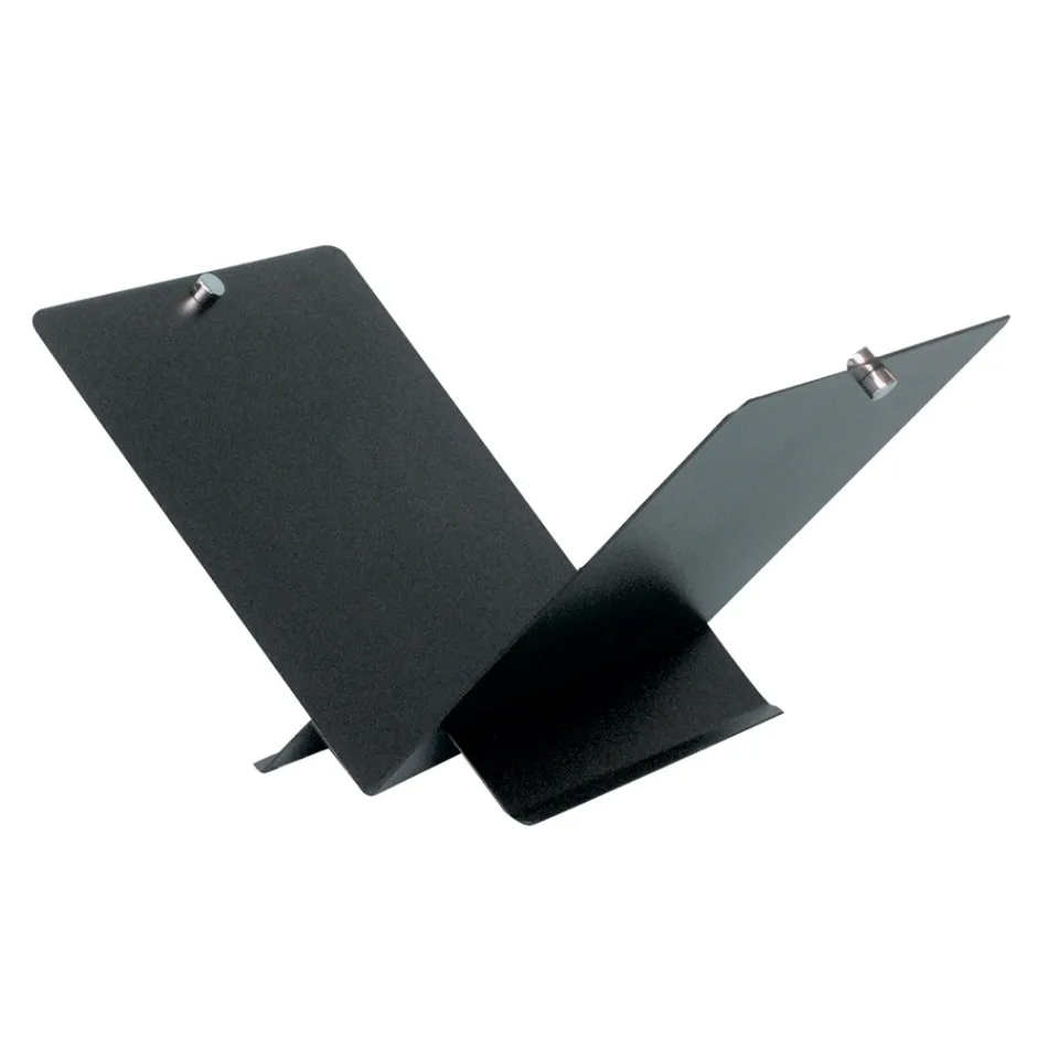 Porte-bois en forme de livre ouvert en métal ou en acier Made in Italy - Falco Viadurini