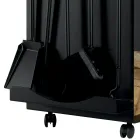 Porte-bois avec porte-outils avec 4 accessoires intégrés Made in Italy - Chouette Viadurini