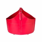 Portalegna de l'intérieur avec roue en cuir régénéré moderne Fabia Viadurini