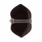 Portalegna de l'intérieur avec roue en cuir régénéré moderne Fabia Viadurini