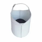 Portalegna de l'intérieur avec roue en cuir régénéré moderne Fabia Viadurini