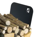 Porte-bûches d'intérieur en acier avec 3 accessoires Made in Italy - Nelumbo Viadurini