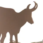 Support bois de chauffage d'intérieur en acier brun fabriqué en Italie avec des outils - Volturno Viadurini