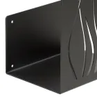 Porte-bûches d'intérieur en acier peint Made in Italy - Ghino Viadurini