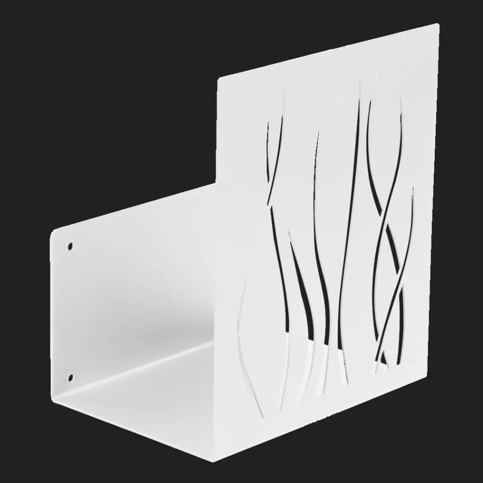 Porte-bûches d'intérieur en acier peint Made in Italy - Ghino Viadurini