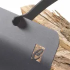 Porte-bûches en acier avec poignée de haute qualité Made in Italy - Luna 2020 Viadurini