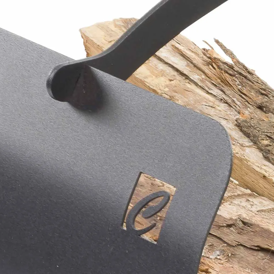 Porte-bûches en acier avec poignée de haute qualité Made in Italy - Luna 2020 Viadurini