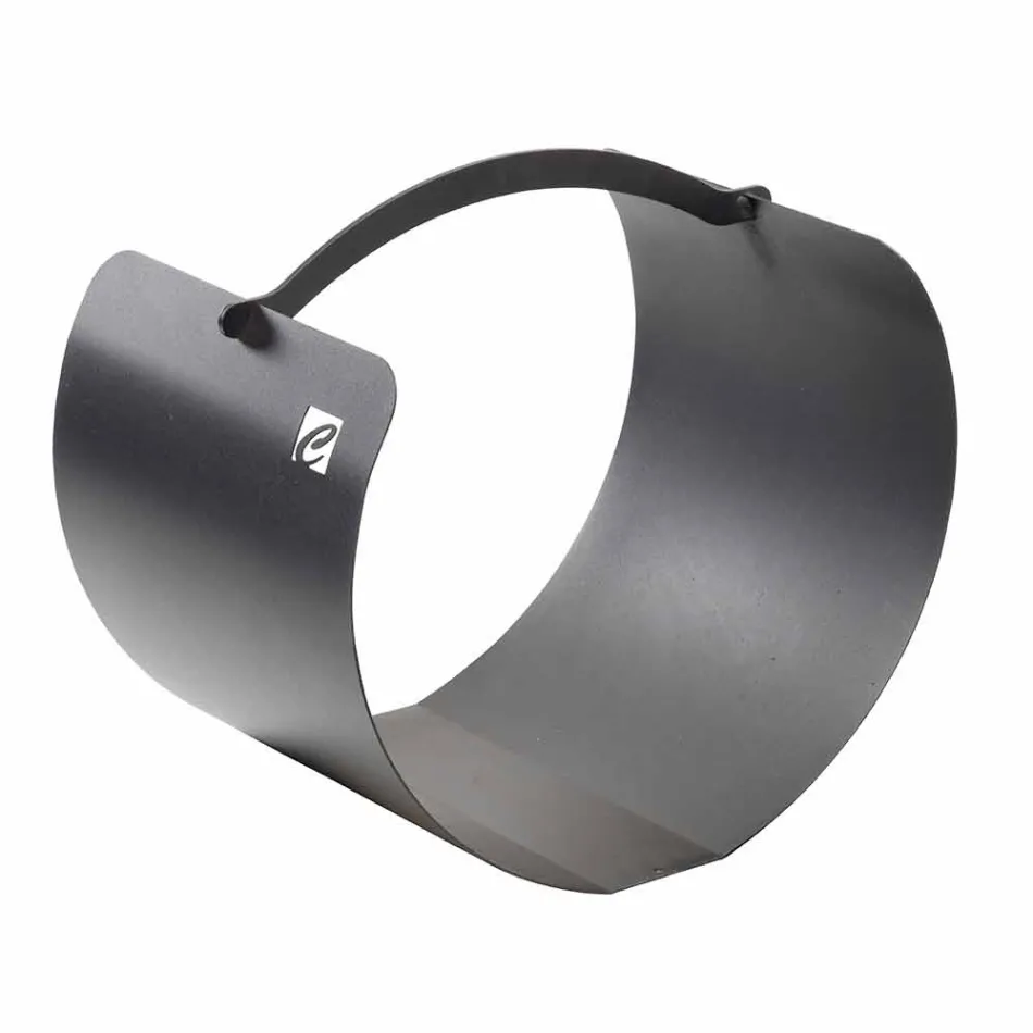 Porte-bûches en acier avec poignée de haute qualité Made in Italy - Luna 2020 Viadurini