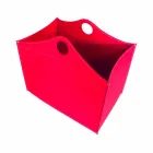 Portalegna cuir reconstitué avec des roues WoodBag fabriquées en Italie Viadurini