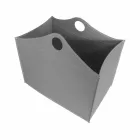 Portalegna cuir reconstitué avec des roues WoodBag fabriquées en Italie Viadurini