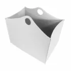 Portalegna cuir reconstitué avec des roues WoodBag fabriquées en Italie Viadurini