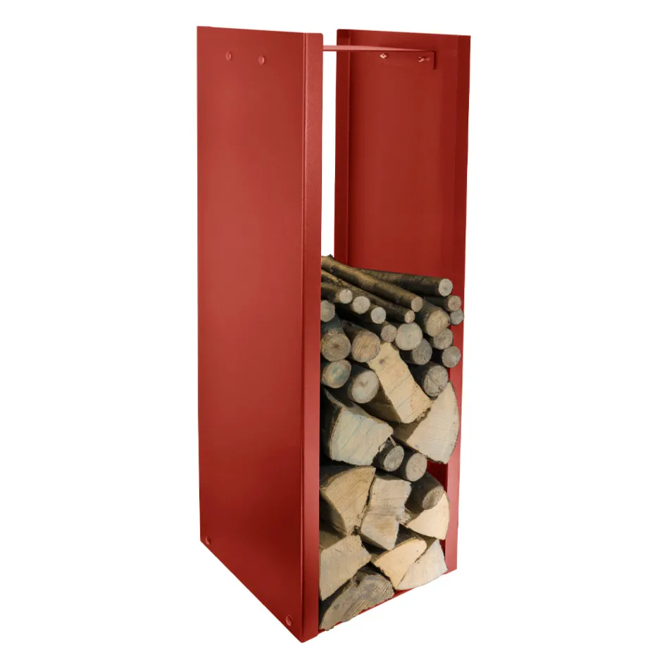 Porte-bûches Moderne en Acier Peint Fabriqué en Italie - Patrik Viadurini