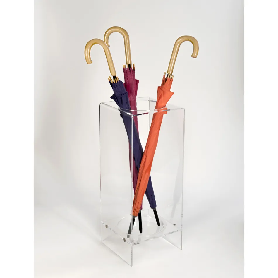 Porte-parapluie d'entrée en plexiglas blanc ou transparent - Navel Viadurini