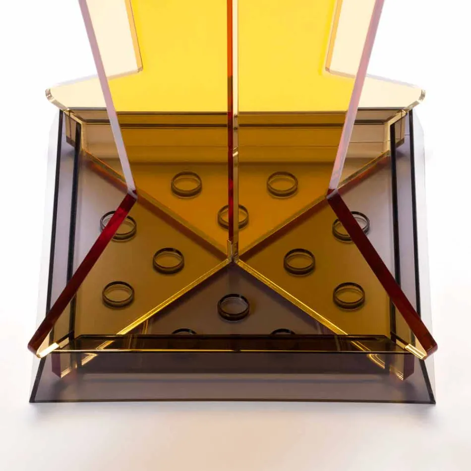 Porte-parapluie design moderne en méthacrylate Colarato fabriqué en Italie - Daddy Viadurini