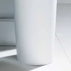 Porte-parapluie en cuir régénéré de conception artisanale Pluvia Viadurini