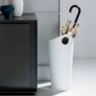 Porte-parapluie en cuir régénéré de conception artisanale Pluvia Viadurini