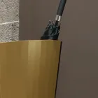 Porte-parapluie en tôle peinte or et bronze Made in Italy - Azalea Viadurini