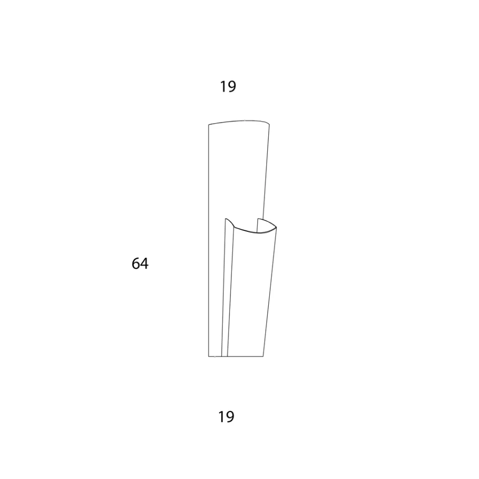 Porte-parapluie en tôle peinte or et bronze Made in Italy - Azalea Viadurini
