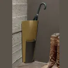 Porte-parapluie en tôle peinte or et bronze Made in Italy - Azalea Viadurini