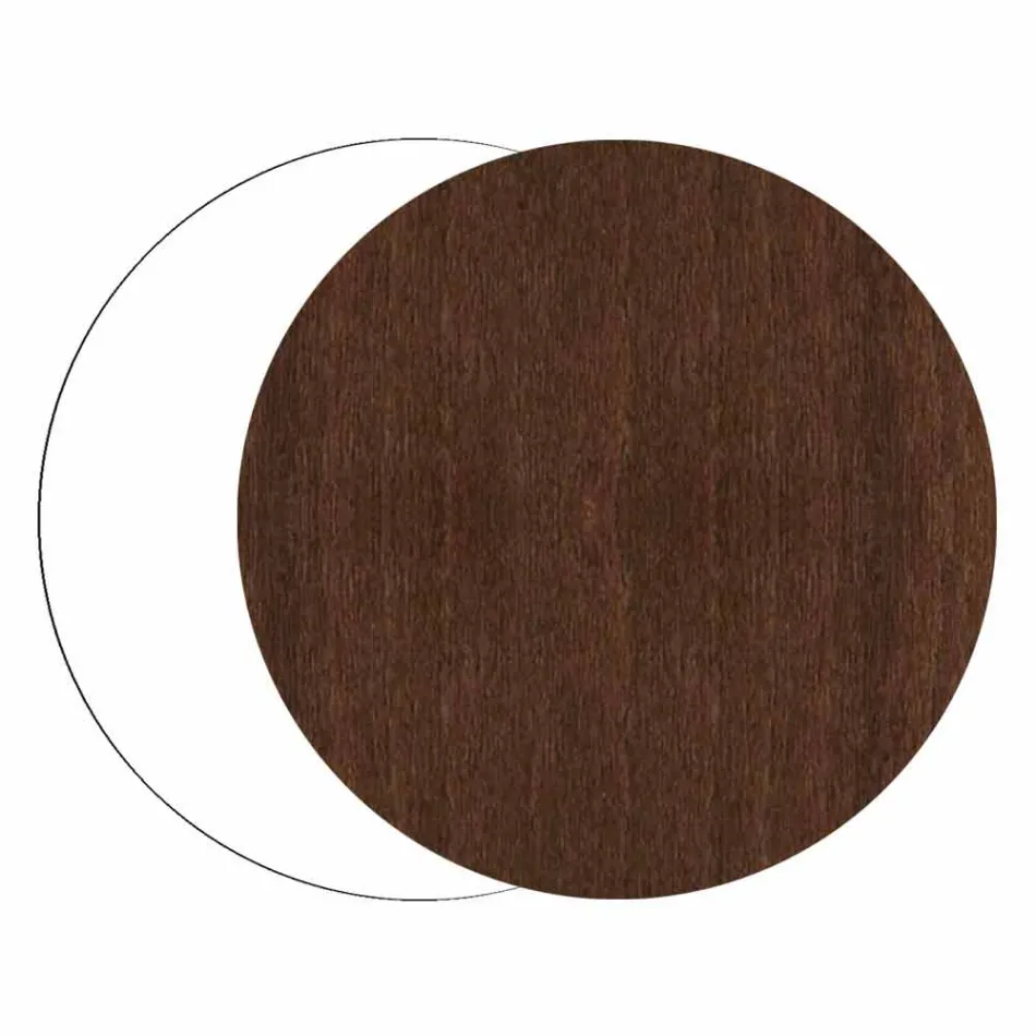 Porte-parapluies en bois foncé ou blanc avec des décorations au design moderne - Cannabambu Viadurini