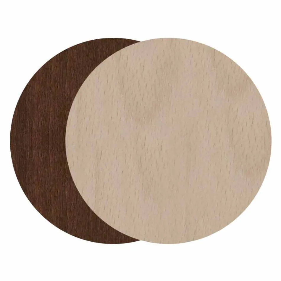 Porte-parapluie élégant et moderne en bois foncé ou blanc avec décorations - Poésie Viadurini