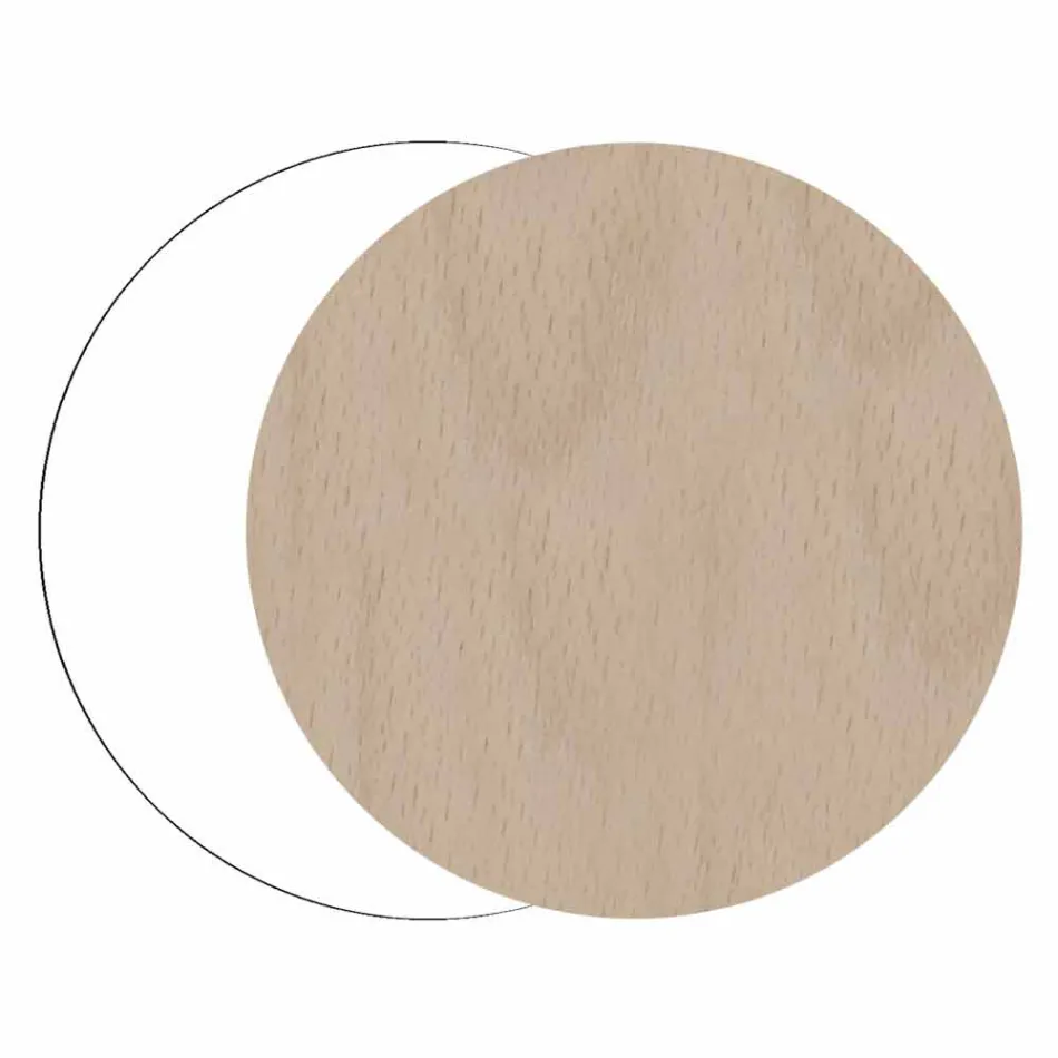 Porte-parapluie élégant et moderne en bois foncé ou blanc avec décorations - Poésie Viadurini