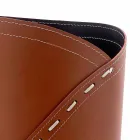 Porte-parapluie moderne en cuir Katrina régénéré, fabriqué en Italie Viadurini