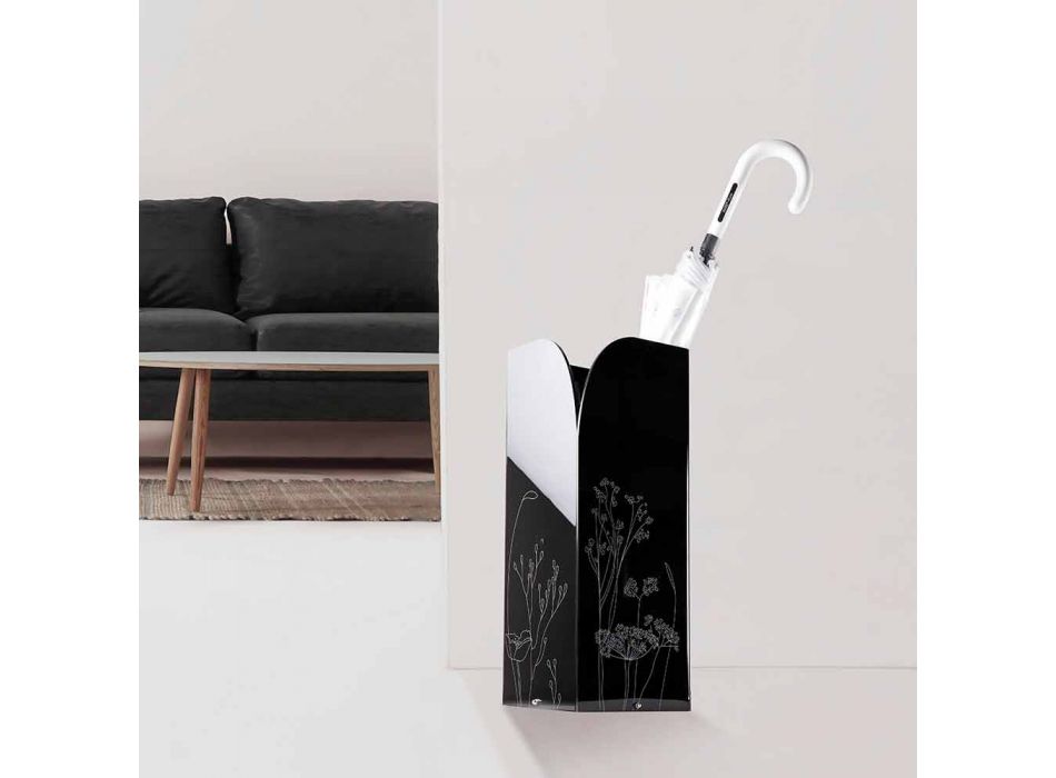 Porte-Parapluie En Plastique Noir Acan - 50 X 28 X 28 Cm - Design Arrondi Moderne