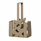 Porte-couverts de table moderne en fer blanc, beige ou ivoire fabriqué en Italie - Laida Viadurini