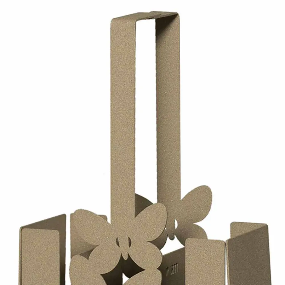 Porte-couverts de table moderne en fer blanc, beige ou ivoire fabriqué en Italie - Laida Viadurini