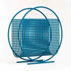 Porte-revues rond en acier fabriqué en Italie - Louche Viadurini