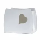 Porte-revues design en cuir au design moderne Béatrice Viadurini