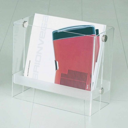 Magazine de design moderne en méthacrylate transparent Tanko Viadurini