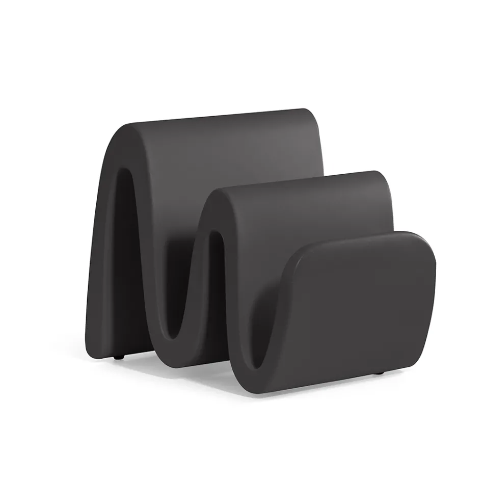 Porte-revues moderne en polyéthylène coloré fabriqué en Italie - Munoz Viadurini