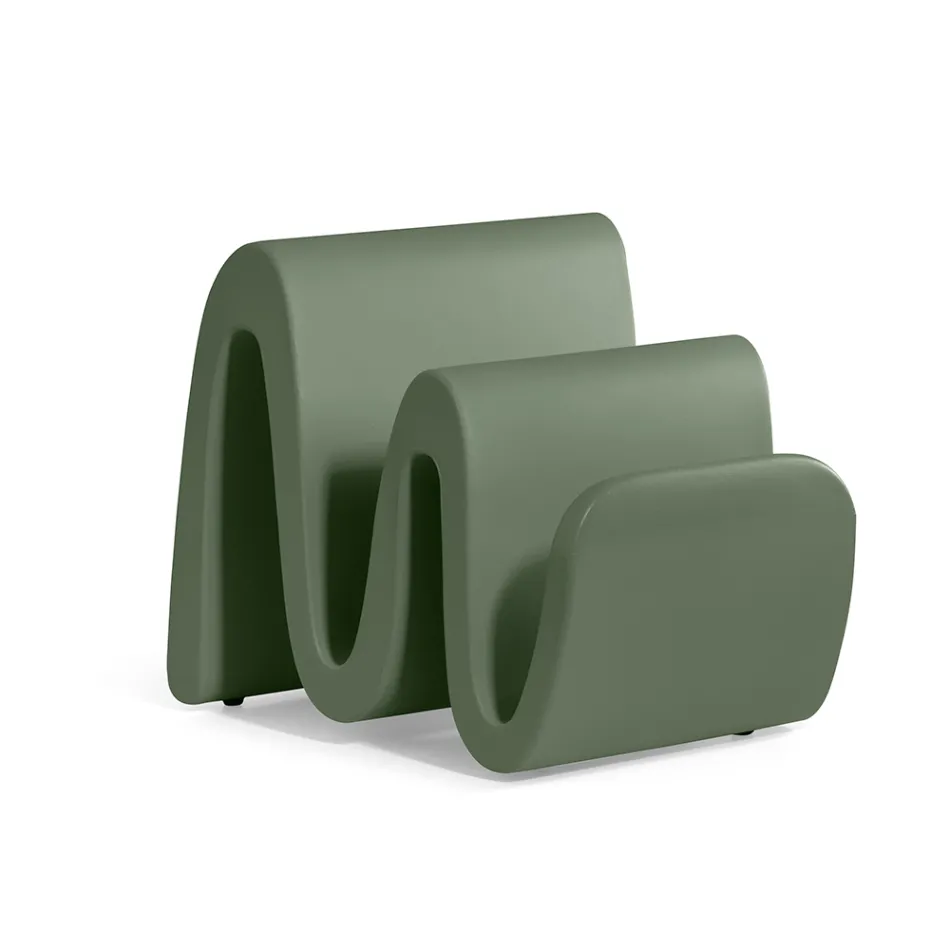 Porte-revues moderne en polyéthylène coloré fabriqué en Italie - Munoz Viadurini