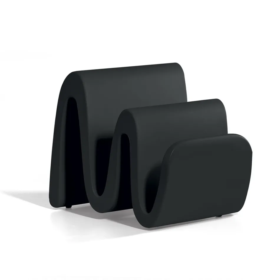 Porte-revues moderne en polyéthylène coloré fabriqué en Italie - Munoz Viadurini