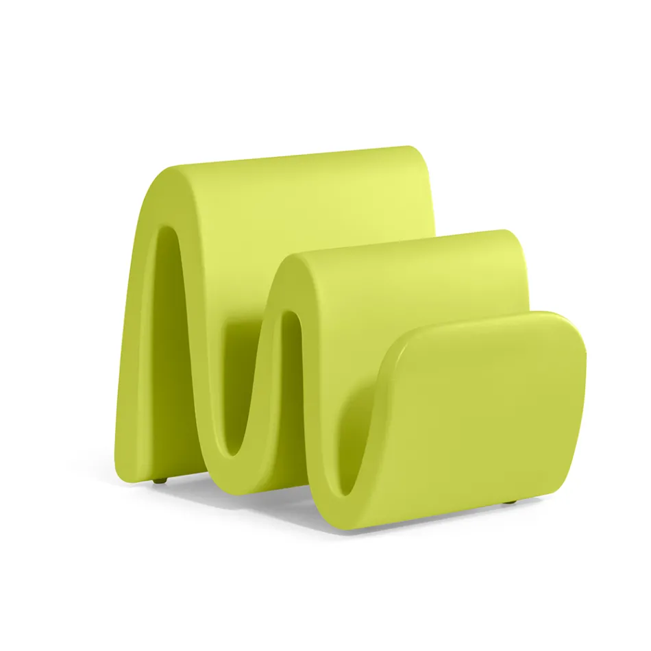 Porte-revues moderne en polyéthylène coloré fabriqué en Italie - Munoz Viadurini