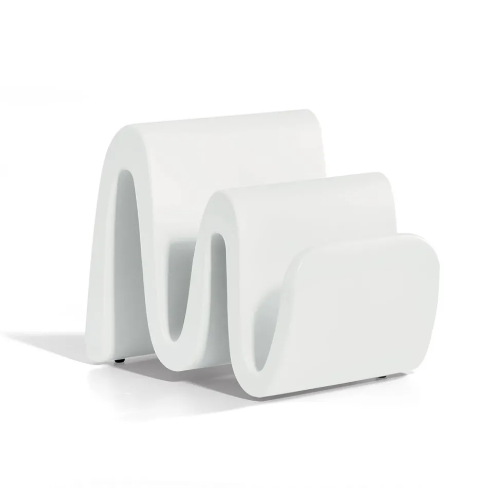 Porte-revues moderne en polyéthylène coloré fabriqué en Italie - Munoz Viadurini