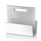 Porte-revues de salon en cristal acrylique coloré fabriqué en Italie - Osafo Viadurini