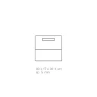 Porte-revues de salon en cristal acrylique coloré fabriqué en Italie - Osafo Viadurini