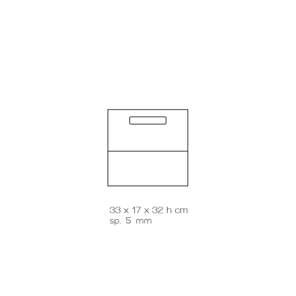 Porte-revues de salon en cristal acrylique coloré fabriqué en Italie - Osafo Viadurini