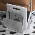 Porte-revues de salon en cristal acrylique coloré fabriqué en Italie - Osafo Viadurini