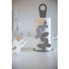 Porte-rouleau de cuisine moderne en fer blanc, beige ou ivoire fabriqué en Italie - Leiden Viadurini